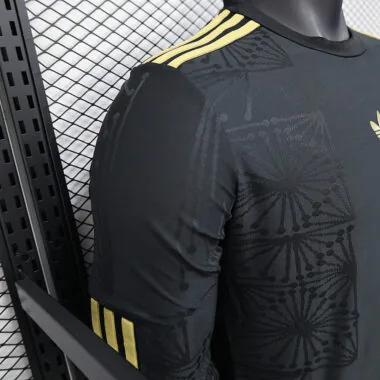 25-26 Mexico black champion player version long sleeve jersey
