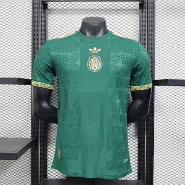 Maillot de match « Champion » vert du Mexique, version joueur, 25-26