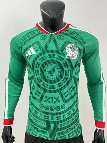 25-26 Mexico home long sleeve player version jersey