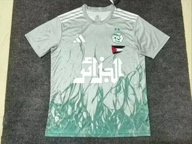 25-26 Algeria green soccer jersey size S-2XL