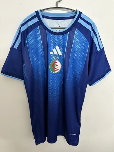 Camisa de futebol especial azul da Argélia para o Mundial de 2026, tamanhos S-4XL