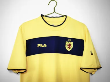 2002 Scotland away retro jersey