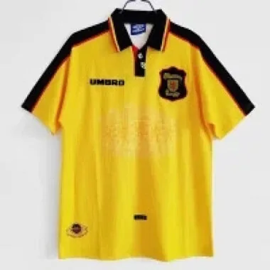 96-98 Scottish away yellow retro jersey