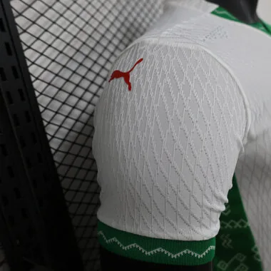 Maillot blanc de l'équipe du Maroc (à l'extérieur) 2025, version joueur