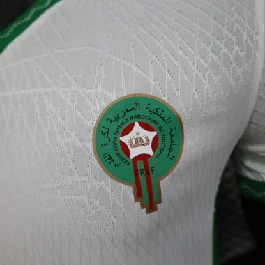 Maillot blanc de l'équipe du Maroc (à l'extérieur) 2025, version joueur
