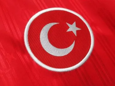 1990 Turkey home red retro jersey