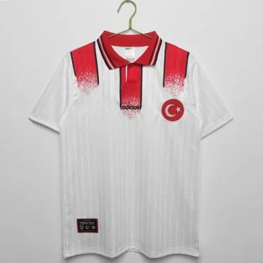 Maglia retro bianca della Turchia del 1990
