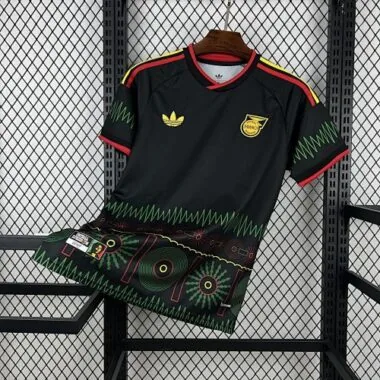 Camisa de futebol da seleção da Jamaica para os jogos fora de casa no Mundial de 2026