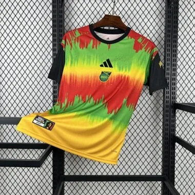 Camisa de treino colorida da seleção da Jamaica para o Mundial de 2026