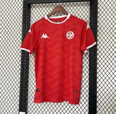 Camisa de futebol da Tunísia 2025/26 (jogo em casa), tamanhos S-4XL
