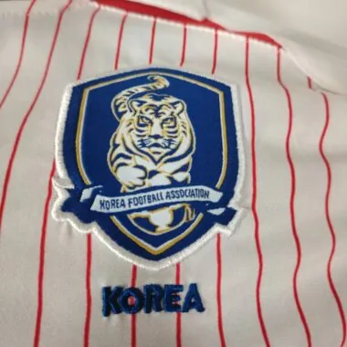 Retro 2002 Korea away white long sleeves Jersey