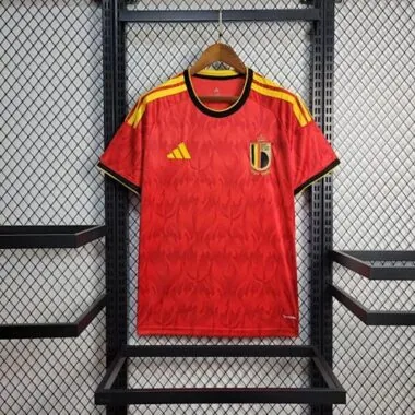 Camisa de futebol da seleção da Bélgica para jogos em casa, n.º 25-26