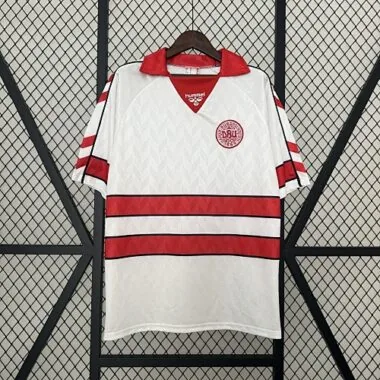 1988 Denmark away retro jersey