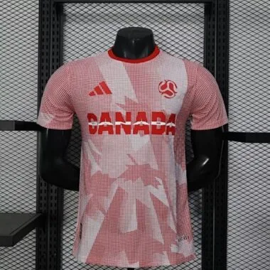 Canada 2026 World Cup Pink and White Player Version soccer jerseys