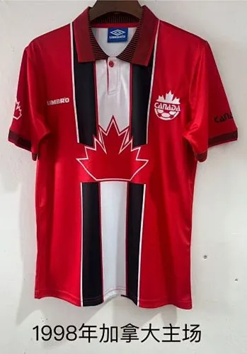 Retro Canada 1998 home soccer jerseys