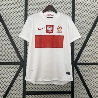 2012 Poland home white retro jersey