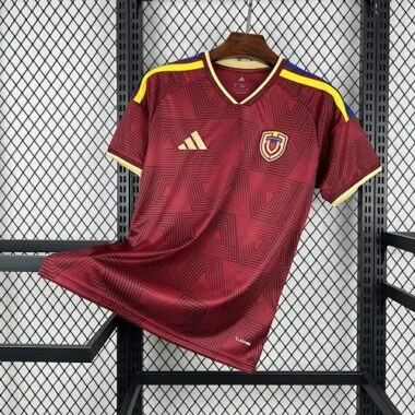 Camisa de futebol vermelha da Venezuela para jogos em casa de 2026, tamanhos S-4XL