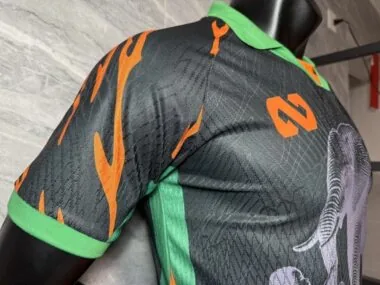 Costa de Marfil 2025/06: Camiseta negra, versión especial para jugadores (tallas S-2XL)