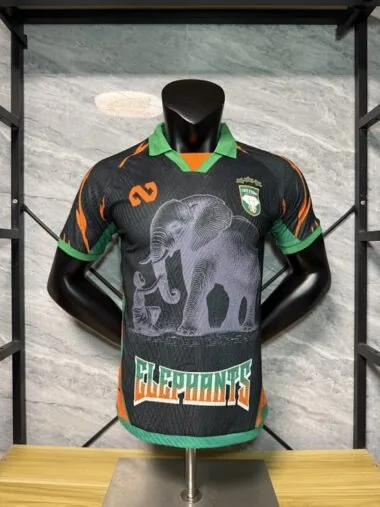 Costa de Marfil 2025/06: Camiseta negra, versión especial para jugadores (tallas S-2XL)