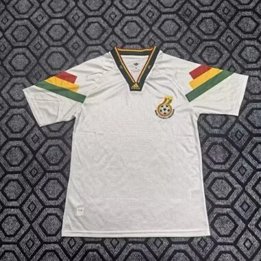 Camisa de futebol branca, versão especial Gana 2026