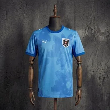 Camisa de futebol da Áustria para o Mundial de 2026 (jogo fora de casa), tamanhos S-2XL