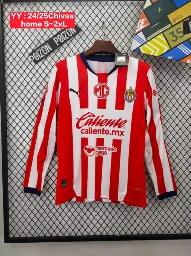24-25 Chivas home long sleeve jersey