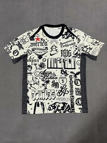 25-26 America black and white training jersey
