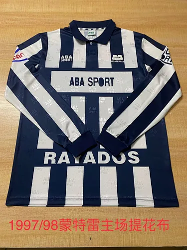 Camisa retro de manga comprida do Monterrey (jogos em casa) da época 97-98