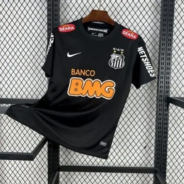 12-13 Santos away black retro jersey