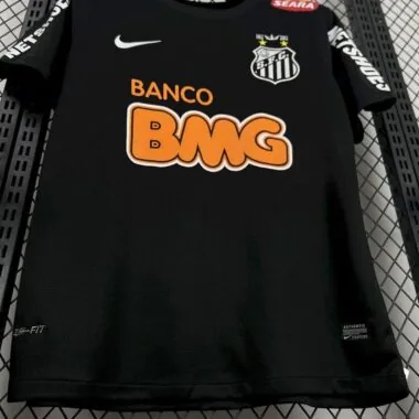 12-13 Santos away black retro jersey