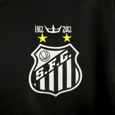 12-13 Santos away black retro jersey