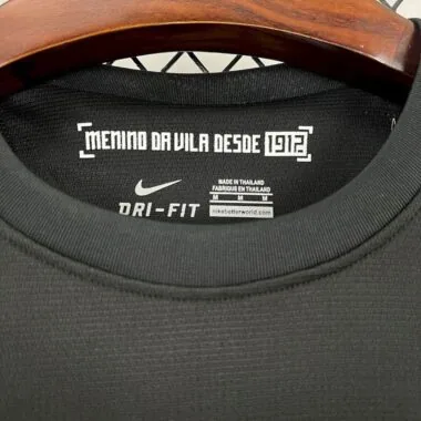 12-13 Santos away black retro jersey