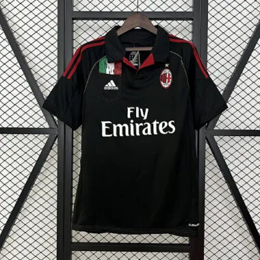 12-13 AC Milan away black retro jersey