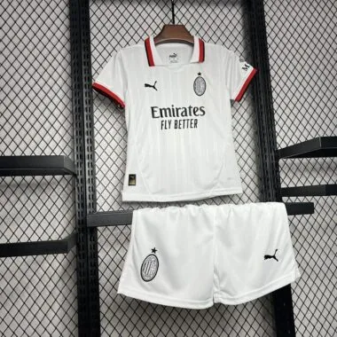 24-25 AC Milan Away white kid kit