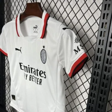 24-25 AC Milan Away white kid kit