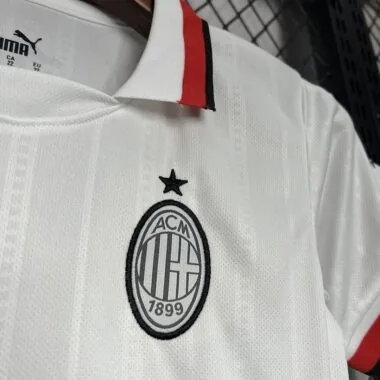 24-25 AC Milan Away white kid kit