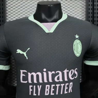 Camisa do AC Milan, 2ª versão para os jogadores, para jogos fora de casa, 24-25
