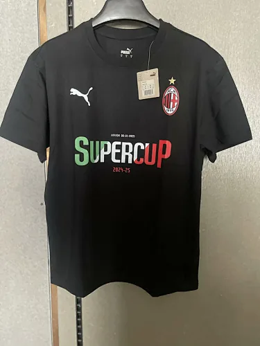 25-26 AC Milan black cotton shirt