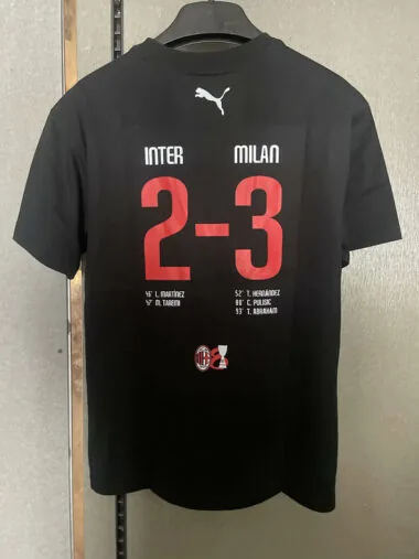 25-26 AC Milan black cotton shirt