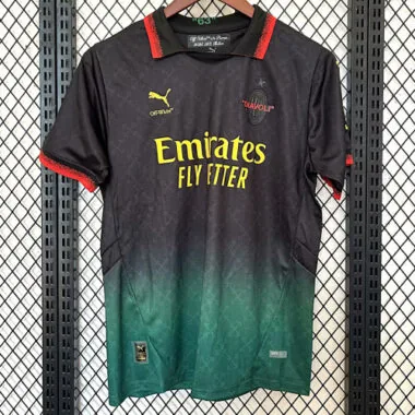 25-26 AC Milan green and black special jersye