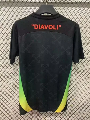 25-26 AC Milan green and black training jersey