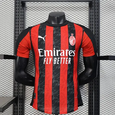 Camiseta del AC Milan de la temporada 25-26, versión para jugador (local)