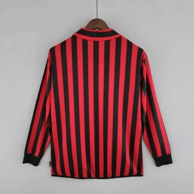 Camiseta de manga larga del AC Milan (local) de la temporada 99-00