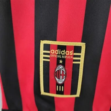 Camiseta de manga larga del AC Milan (local) de la temporada 99-00
