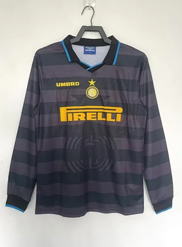97-98 Inter Milan Third Away retro long sleeve jersey