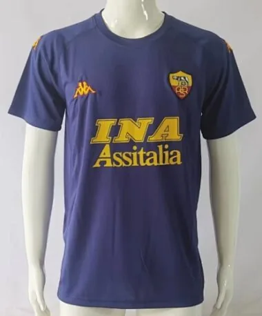 00-01 Roma third blue retro jersey