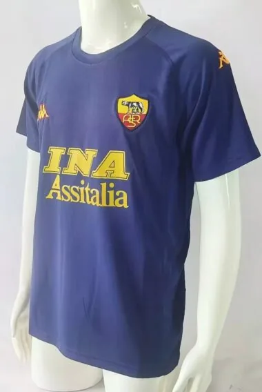 00-01 Roma third blue retro jersey
