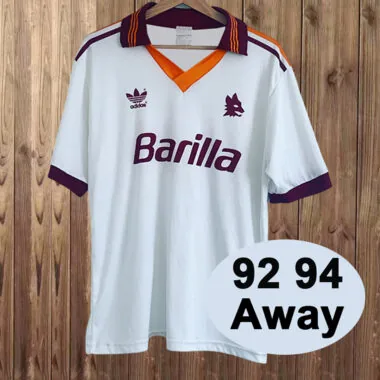 92-94 Roma away retro jersey