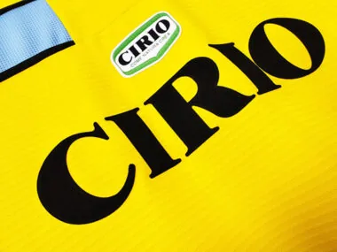 98-99 Lazio yellow retro jersey