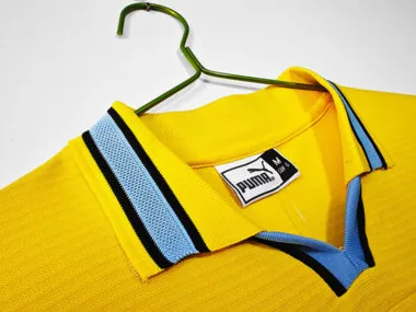 98-99 Lazio yellow retro jersey